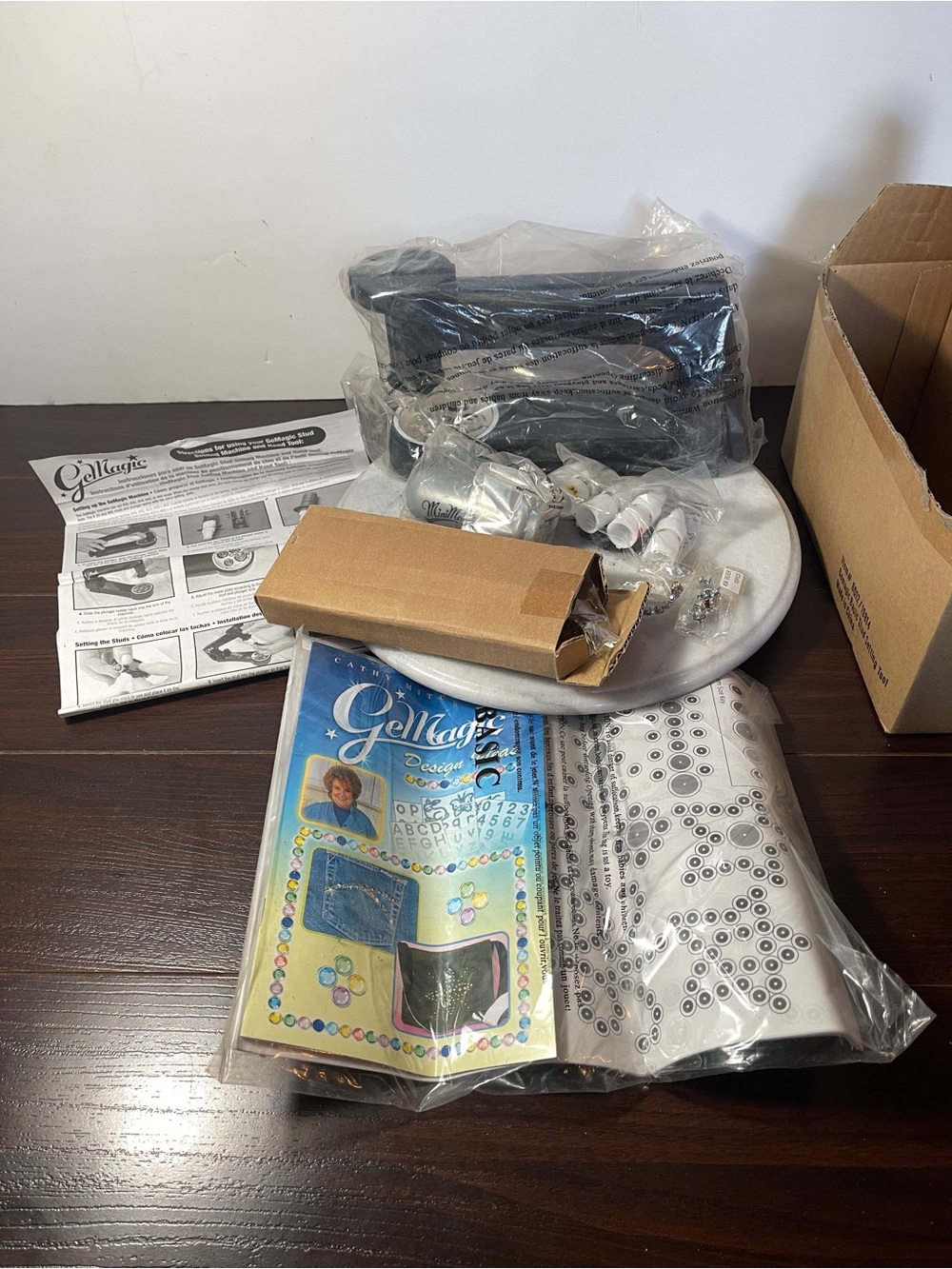 Cathy Mitchell GeMagic stud setting bedazzle machine.  Pre owned unused NOS